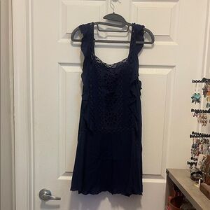 Navy Blue Sleeveless Dress